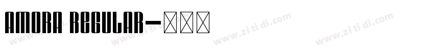 Amora Regular字体转换